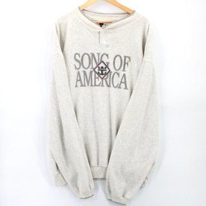 Vintage Triangle Classics Fleece Sweatshirt Crewneck Song Of America 2XL USA